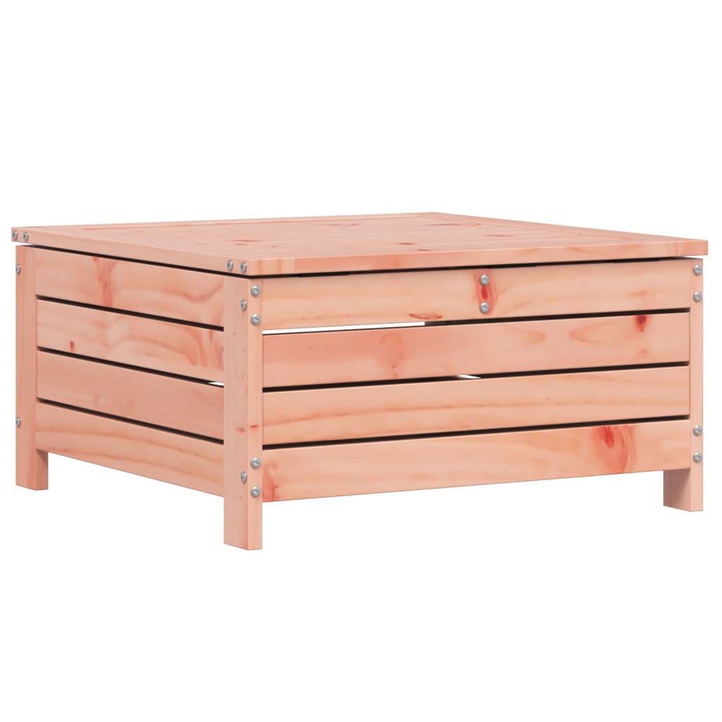 Garden Footstool with Cushion Solid Wood Douglas